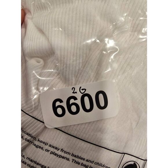 Vince White Ribbed Tank Top XS | Pima Cotton Modal Blend Made in Peru - Picture 10 of 10